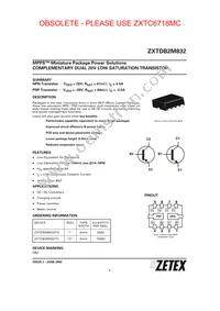 ZXTDB2M832TA Datasheet Cover