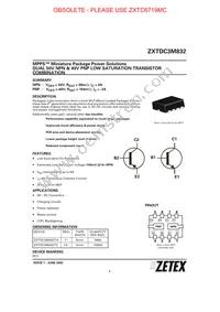 ZXTDC3M832TA Datasheet Cover