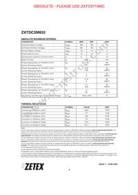 ZXTDC3M832TA Datasheet Page 2