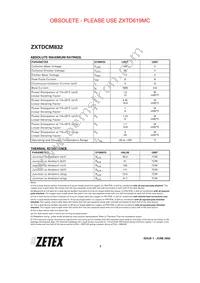 ZXTDCM832TA Datasheet Page 2