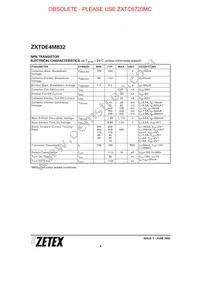 ZXTDE4M832TA Datasheet Page 4
