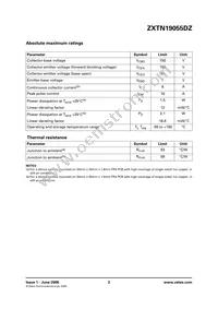 ZXTN19055DZTA Datasheet Page 2