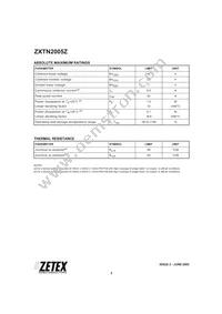 ZXTN2005ZTA Datasheet Page 2