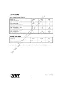 ZXTN2007ZTA Datasheet Page 2