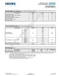 ZXTN25100BFHTA Datasheet Page 2