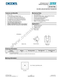 ZXTN617MATA Datasheet Cover