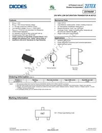 ZXTN649FTA Datasheet Cover