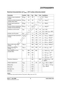 ZXTP25020DFHTA Datasheet Page 4