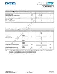 ZXTP25060BFHTA Datasheet Page 2