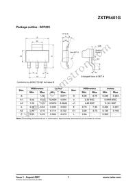 ZXTP5401GTA Datasheet Page 7