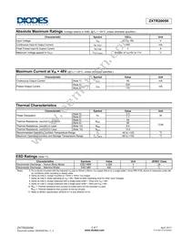 ZXTR2005K-13 Datasheet Page 2