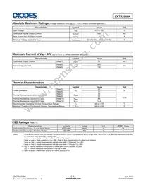 ZXTR2008K-13 Datasheet Page 2