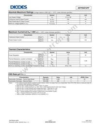 ZXTR2012FF-7 Datasheet Page 2