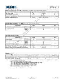 ZXTR2012P5-13 Datasheet Page 2
