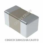 C0603X100G1HACAUTO